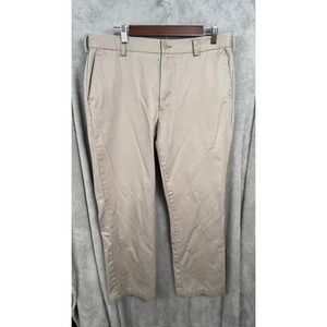 IZOD American Chino Pants Men's 36x29 Straight Leg Beige Casual Trousers